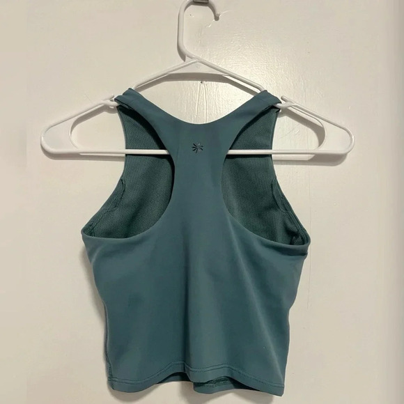 ATHLETA GIRL LONG DISTANCE BRA in Oxidized Green Size L/12 Kids - Picture 6 of 6